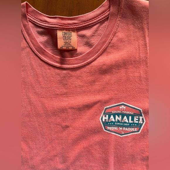 Tops - Hanalei, Hawaii Coral T-Shirt men’s, women’s sz. 2X Kauai